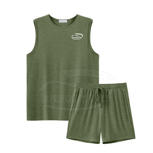 Logo personnalisé impression bas prix hommes été t-shirts ensemble jogging porter hommes été t-shirts ensemble - Product Image 1