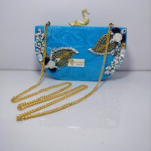 Elegante bolso de mano con cuentas amarillas para mujer, Mini bolso de metal, precio de fábrica, venta al por mayor para adorno de jardín - Product Image 5