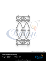 Grilles de balcon en fonte et aluminium Balaji Metals BM-192, robustes et modernes, surface polie, antirouille, tailles personnalisées