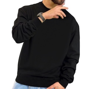 Heavy Weight 100% Cotton Wholesale Custom Logo Blank <b>Men's</b> Sweatshirt <b>Grey</b> Gsm Mock Neck French Terry Sweatshirt For <b>Men's</b> - Product Image 3