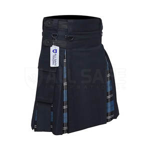 Falda escocesa de tartán híbrida para hombre más vendida, vestido tradicional europeo con logotipo personalizado hecho de acrílico - Product Image 1