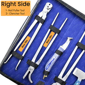 Kit d'outils de maréchal-ferrant de vente chaude boîtier noir couteau à sabot lame Sharpe poignée facile longue 13 "pince à sabot en crocodile coupe-pince - Product Image 3