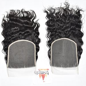 Extensiones de Cabello Humano Indio Virgen sin Procesar 7*7 Closure, Sin Procesar, Venta al por Mayor, 100% Cutícula Alineada, Trama Doble a Máquina - Product Image 4