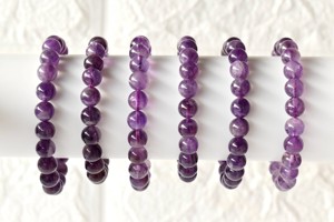 Superior Quality 8mm Amethyst Round Gemstone Beaded <b>Bracelet</b> Unique <b>Healing</b> Crystals For Meditation Jewelry at Wholesale Price - Product Image 2