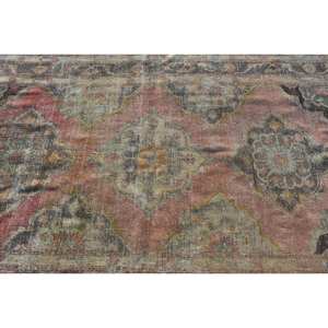 Alfombra turca Vintage de 4 pies, 9x12 pies, 3 pulgadas, Alfombra de lana tejida plana roja y Beige con respaldo de látex para decoraciones de sala de estar - Product Image 5