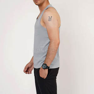 Ropa de gimnasio de punto transpirable para hombre, ropa deportiva informal para Fitness, camiseta sin mangas para culturismo, camiseta sin mangas informal para hombre - Product Image 3