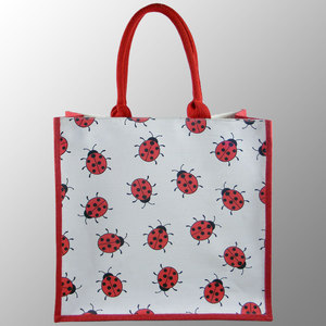 Sac fourre-tout en jute et juco imprimés personnalisés sac de promotion avec poignées en toile de coton rembourrées avec corde à l'intérieur avec logo ou illustration pr - Product Image 2