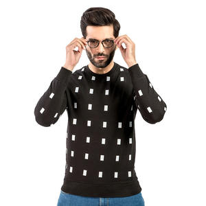 Wholesale Customizable Men's Winter Plain Dyed Solid Pattern <b>Fleece</b> Pullover Sweatshirts Streetwear - Product Image 1