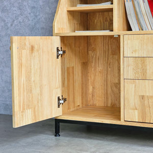 5-<b>Drawer</b> Minimalist Console Table 80x40x110cm Rubber Wood Home Bar Furniture KTB68146 - Product Image 4