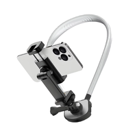 Support de téléphone universel à fixation magnétique pour le cou, accessoire pour caméra d'action, suivi intelligent, réglable à 360 degrés, ABS+Silicone