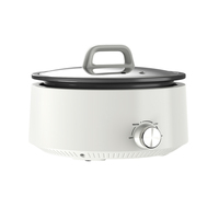 Marmite électrique populaire antiadhésive amovible facile à nettoyer 1500W 4L pour usage domestique avec base amovible