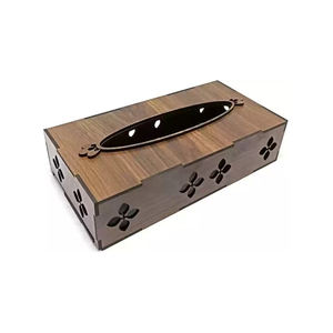 Fabricant et exportateur de boîte à mouchoirs en bois et en résine nouvelle boîte à mouchoirs à la mode porte-serviettes en forme de rectangle - Product Image 2
