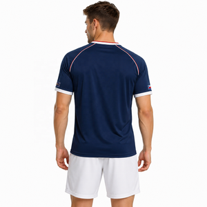 Camiseta de Fútbol Personalizada para Hombre, Cuello en V, Manga Corta, Transpirable, de Secado Rápido, Ropa Deportiva, Camiseta de Fútbol para Equipo - Product Image 2