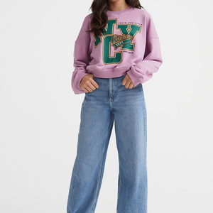 เสื้อสเวตเตอร์คอกลมผ้าคอตตอนบริสุทธิ์,เสื้อสเวตเตอร์วัสดุดั้งเดิมสำหรับผู้ชายเสื้อสเวตเตอร์คอกลมปักลายผ้าคอตตอน - Product Image 3