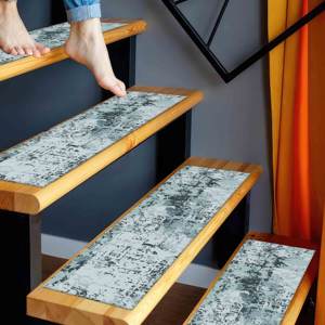 Alfombra Moderna con Diseño de Kilim en Azul Claro y Verde, Personalizable, Lavable a Máquina - Product Image 1