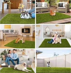 Césped realista para orinal de perro, de secado rápido, lavable y seguro para mascotas, estera de césped para patio y balcón, 2 unidades - Product Image 5