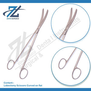 Bandage Scissors Curved Flat Stainless Steel <b>Surgical</b> <b>Instruments</b> <b>Instrument</b> Set Zoha Surgico CE Certified Class I Manufacturer - Product Image 3