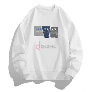 2025 venta al por mayor fabricante personalizado sudadera logotipo personalizado impresión sólido cuello redondo pulóver algodón sudadera hombres - Product Image 1