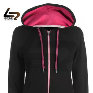 2025 OEM al por mayor sudaderas con capucha de lana de Color sólido para mujer ropa de calle de manga larga Casual con capucha con bordado 3D frontal para invierno - Product Image 3