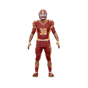 Uniforme de Fútbol Americano de Alta Calidad, Transpirable, Talla Grande, Personalizado con Logotipo, Nombre del Equipo, Impresión Digital, Jersey Deportivo OEM - Product Image 6