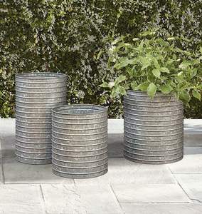 Maceta Galvanizada Elegante Más Vendida, Hecha a Mano para Decoración del Hogar y Jardín, Macetas de la Mejor Calidad para Uso en Interiores y Exteriores - Product Image 1