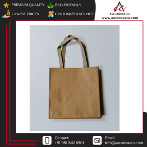 ผู้ส่งออกอินเดียของกระเป๋าผ้าแคนวาสสีครีมคุณภาพสูงขายดีสำหรับผู้ซื้อจำนวนมากในราคาโรงงาน - Product Image 4