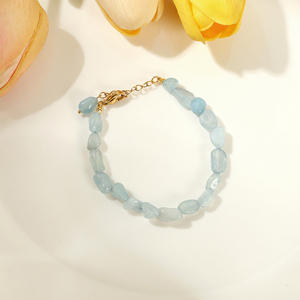 Bohemia Women's Gold Plated <b>Beaded</b> <b>Bracelets</b> with Natural Stone-Gift - Product Image 5