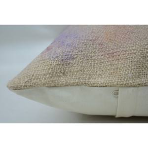 Almohada de lana degradada púrpura de 16x24 pulgadas, diseño tejido bordado cuadrado con patrón Vintage, portátil para ropa de cama, suelo para Navidad - Product Image 5