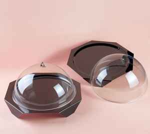 Plateaux en bois Forme ronde Serveur de table Présentoir à desserts Plateaux de service en bois de haute qualité à prix raisonnable - Product Image 6