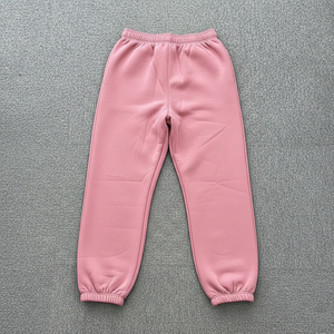 Pantalons de survêtement pour femmes en polyester/coton lourd d'hiver en gros, de haute qualité, 300 g/m², molleton, dentelle, jambe droite, taille élastique - Product Image 6