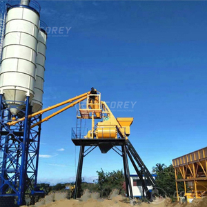 โรงงานผสมคอนกรีตแบบอยู่กับที่อัตโนมัติ พร้อมอุปกรณ์ผสมซีเมนต์และวัสดุผสมสำเร็จรูป พร้อมเครื่องยนต์และส่วนประกอบหลัก - Product Image 1