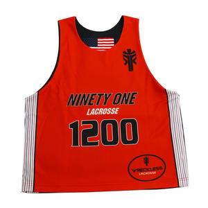 Uniformes de crosse réversibles et pinnies pour hommes Uniforme de crosse sublimé personnalisé - Product Image 5