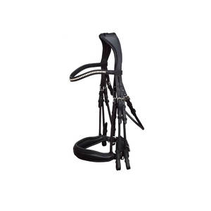 Brida ecuestre de PVC inglesa personalizada de la mejor calidad al por mayor, accesorios deportivos occidentales de equitación de cuero genuino duradero directo - Product Image 6