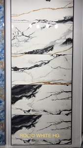 Carreaux de porcelaine polis antibactériens de 600x1200mm au design moderne, brique réfractaire brillante pour la chambre, améliore l'intérieur de la maison et de la villa - Product Image 5