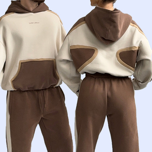 Chándal de talla grande transpirable de alta calidad para hombre, para correr en invierno, ropa informal con logotipo personalizado, conjuntos estampados al mejor precio - Product Image 5