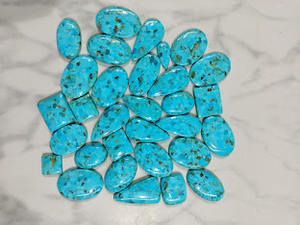 Cabujón turquesa de forma mixta, Gema suelta, joyería de piedras preciosas - Product Image 3