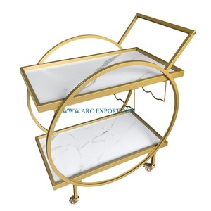 Carrito de comida de lujo hecho a mano de último diseño con 2 ruedas grandes, carrito de comida de venta superior hecho a mano con diseño de tendencia - Product Image 4