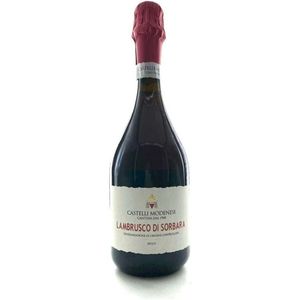 Sorbara Secco DOC Sparkling Red <b>Wine</b> 750ml 6 Bottles Crisp & Dry Italian Cantine Castelli - Product Image 1