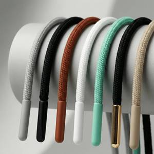 OEM Custom Logo Hoodie Drawcord High Strength Braided 3 Strand Twisted Apparel Garment <b>Cord</b> Factory Supply - Product Image 2