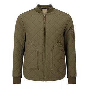 Chaqueta Bomber de Invierno para Hombre, Estilo Urbano, con Revestimiento Personalizado en la Parte Delantera, Cuello Alto, Impermeable, Transpirable, Fabricada en Fábrica, Venta al Por Mayor - Product Image 1