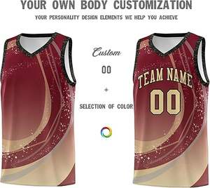 Equipo de baloncesto deportivo para hombre personalizable, uniforme de club de equipo con diseño de sublimación, opción de talla grande - Product Image 2