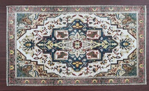 Tapis Arya Ziegler en polyester et coton imprimé, élégant, fabriqué à la machine avec un dos en caoutchouc, tapis et ensembles pour la décoration des couloirs - Product Image 4