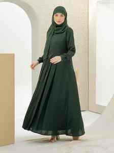 Vestido caftán de palangre de Color sólido de talla grande personalizado, vestido de noche elegante de manga larga, ropa de talla grande para mujer, vestido modesto - Product Image 6