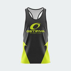 Camiseta sin Mangas Personalizada para Hombre, 100% Poliéster, Cuello Redondo, Informal, de Alta Calidad, para Gimnasio - Product Image 2