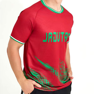 Camiseta de fútbol hecha a medida de nuevo estilo a bajo precio 100% poliéster hecho nuevo diseño camiseta de fútbol para hombre - Product Image 2