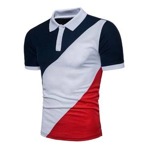 Custom Embroidery Logo Streetwear Polo Shirt Boxy Fit Dropped Shoulders <b>Cropped</b> Hem Oversize Striped Short Sleeve Shirt for <b>Men</b> - Product Image 1