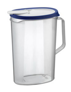Carafe à eau écologique en plastique 2,2 litres avec poignée moderne et couvercle, pichet à jus transparent, vaisselle en gros, carton de 12 pièces, usage domestique - Product Image 2
