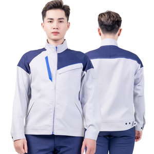 Chaqueta de trabajo de construcción corta de diseño personalizado para hombre, uniforme de talla grande transpirable antiestático Sao Mai FMF para trabajo de ingeniería - Product Image 6