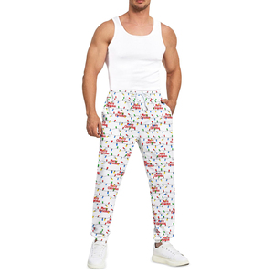 Pantalones Deportivos Navideños para Hombre, Estilo Urbano, de Algodón y Lona, Pantalones Cálidos para Estar en Casa, Atuendo Informal - Product Image 6