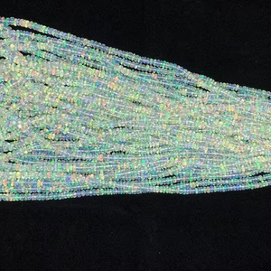 Perles rondes en opale d'Éthiopie en pierre naturelle, blanches, pour stylos, certifiées par un tiers, prix de gros - Product Image 3